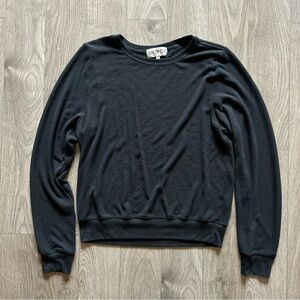 Wildfox Baggy Beach Jumper in Jet Black Size M